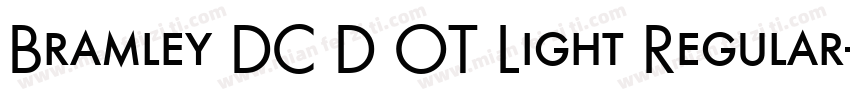 Bramley DC D OT Light Regular字体转换